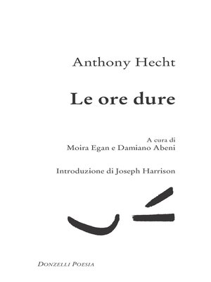 cover image of Le ore dure